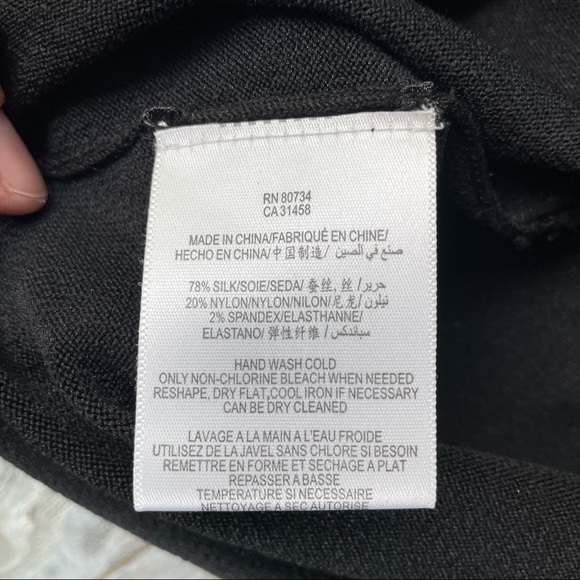 BCBGMaxAzria black wrap front silk dress | size XS - Picture 5 of 6